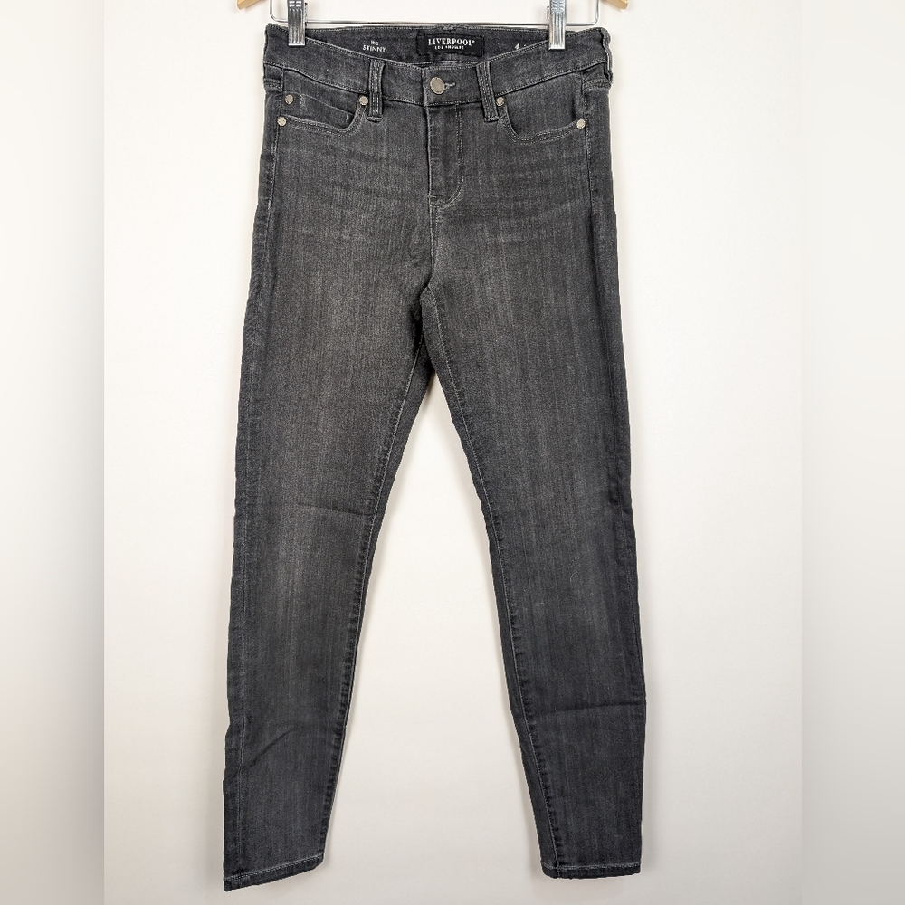 Liverpool Los Angeles Black Denim Skinny Jeans Women's Pants Size 4